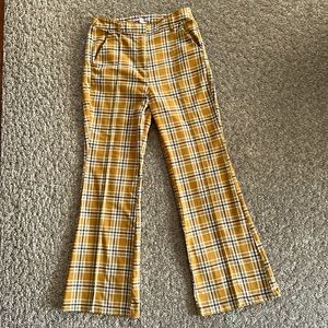 Urban Outfitters Retro Style Plaid Flared Pants